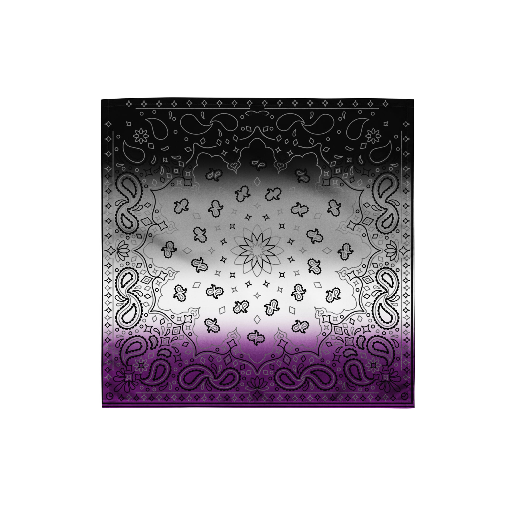 Asexual Ace Pride Paisley Bandana Hanky Code S Asexual asexual-ace-pride-bandana-small