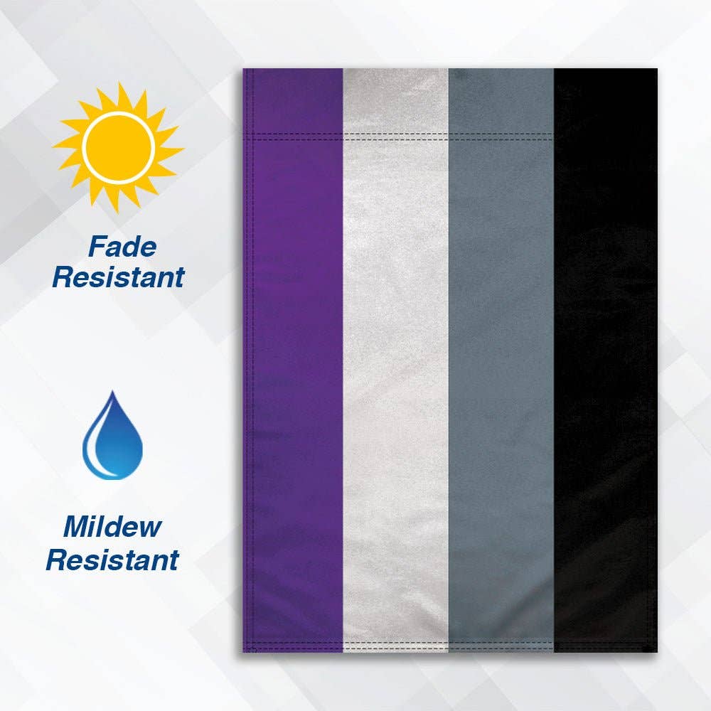 Asexual Ace Pride Garden Flag 12x18in asexual-ace-pride-garden-flag-12x18in-detail Garden Flag