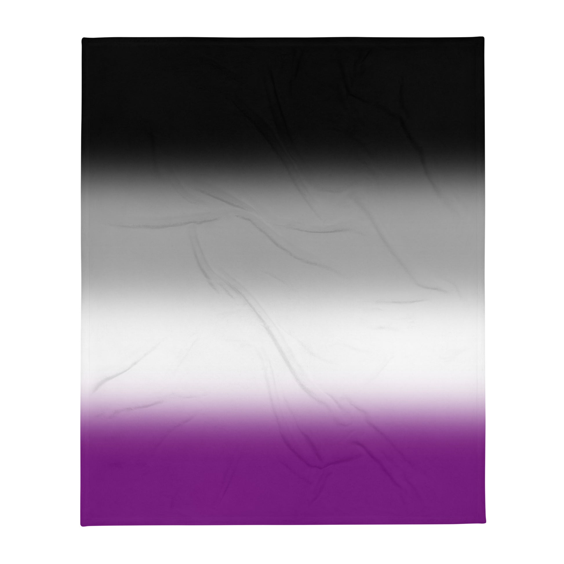 Asexual Ace Pride Throw Blanket 50″×60″ Asexual asexual-ace-pride-throw-blanket-50x60-front