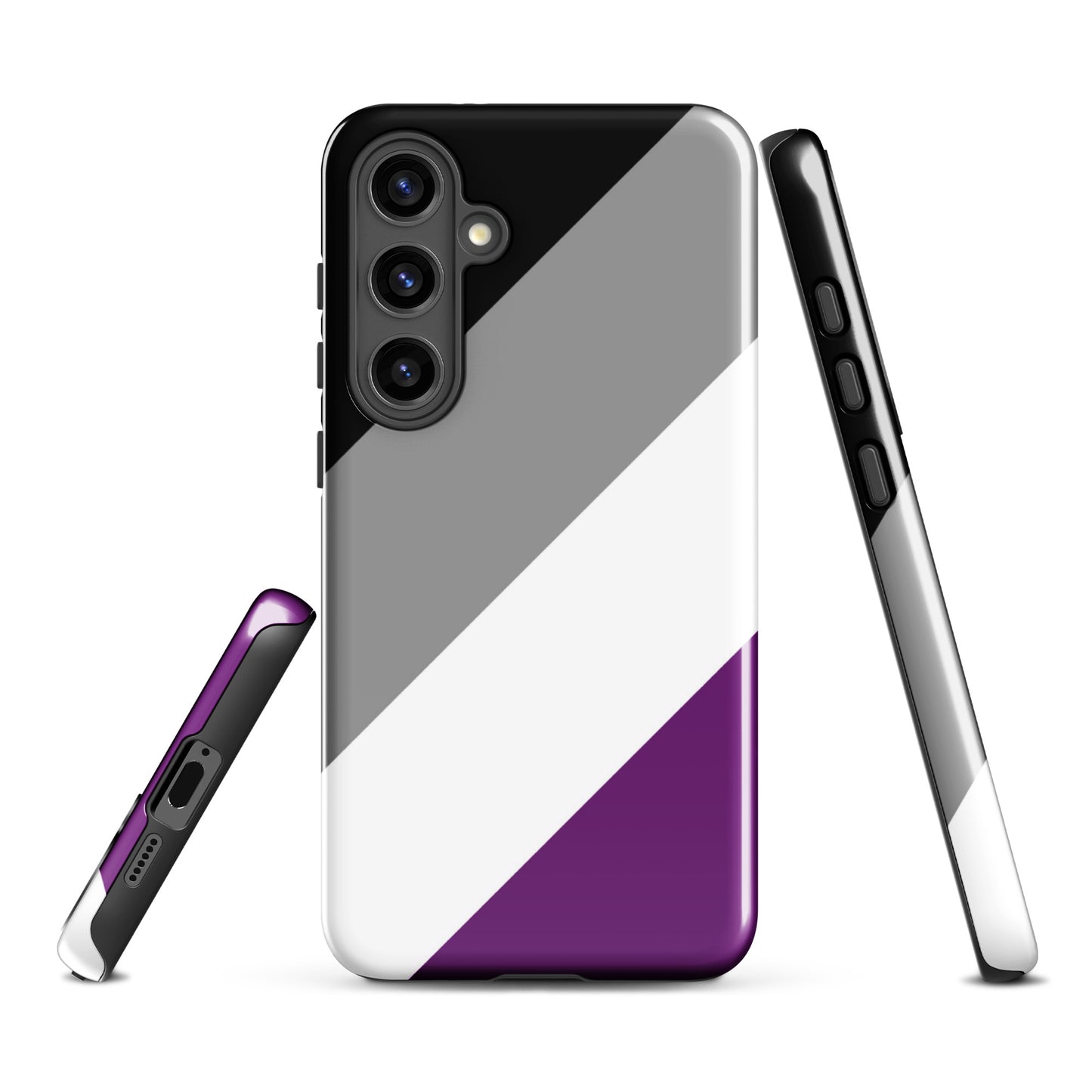 Asexual Ace Pride Tough Cell Phone Case for Samsung Galaxy Samsung Galaxy S24 Plus Asexual asexual-ace-pride-tough-cell-phone-case-for-samsung-galaxy-s24-plus-front