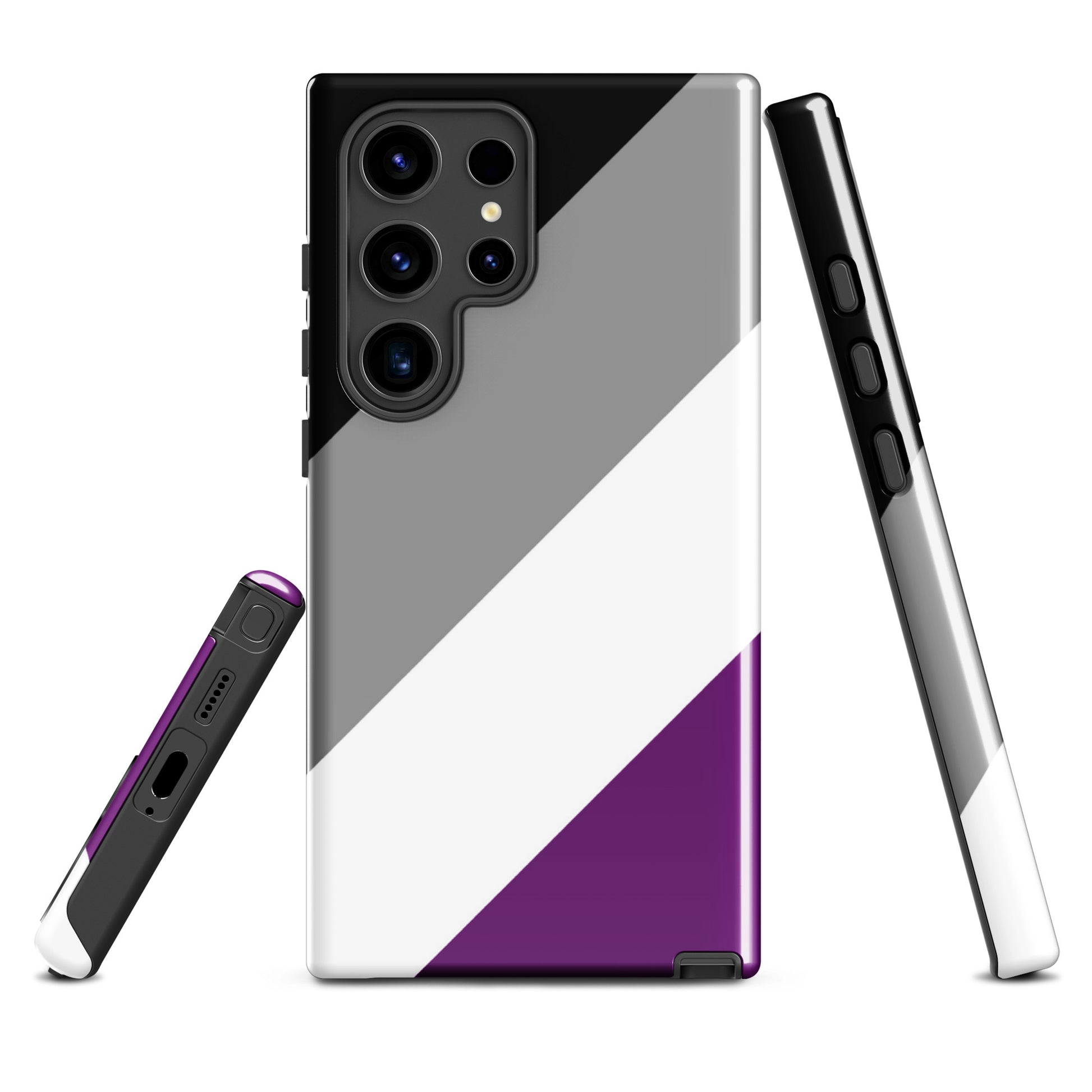 Asexual Ace Pride Tough Cell Phone Case for Samsung Galaxy Samsung Galaxy S24 Ultra Asexual asexual-ace-pride-tough-cell-phone-case-for-samsung-galaxy-s24-ultra-front