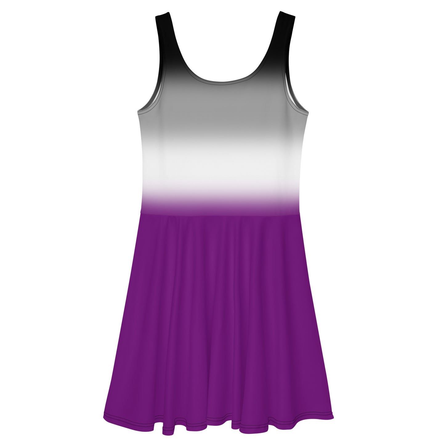 Asexual Ace Skater Dress asexual-ace-skater-dress-back