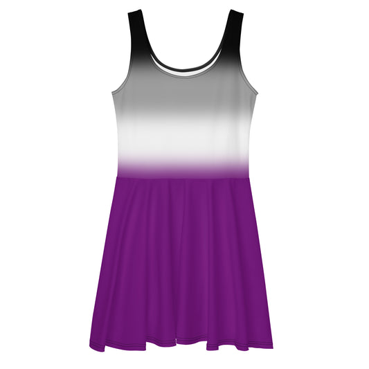 Asexual Ace Skater Dress Asexual asexual-ace-skater-dress-front