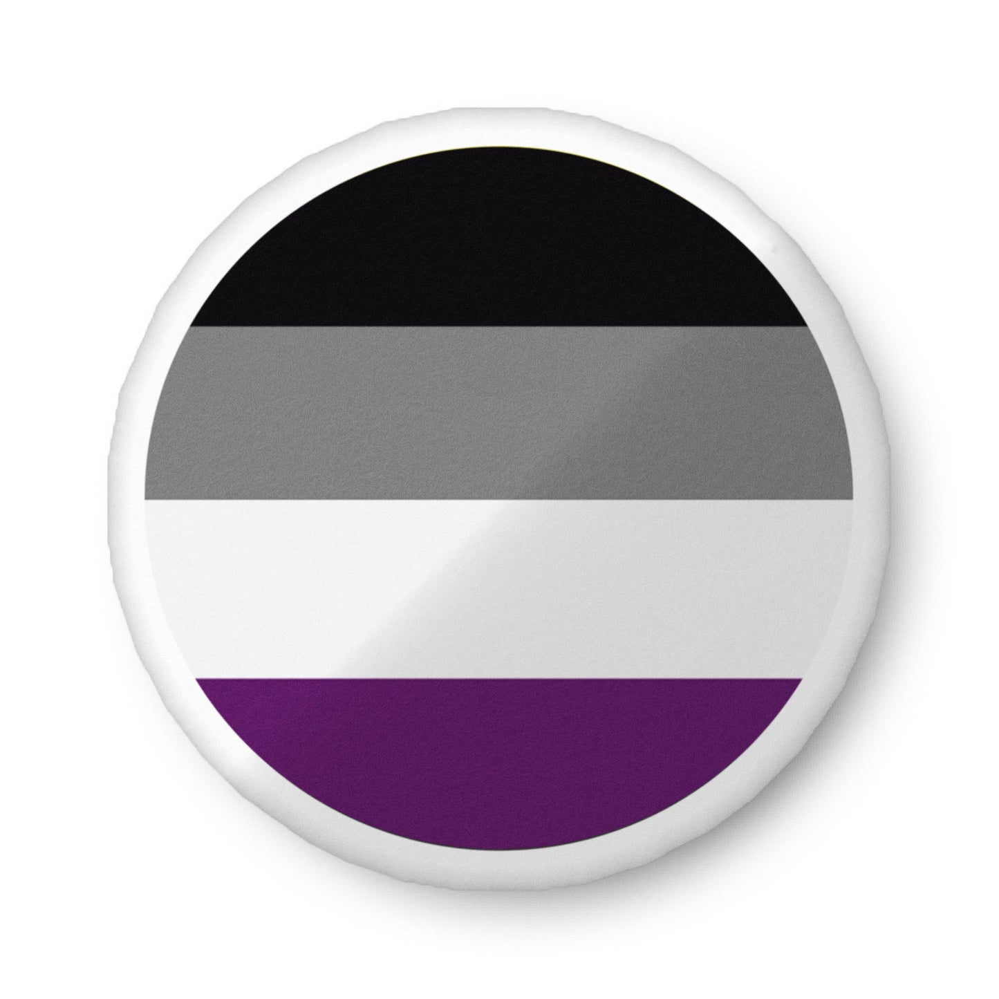 Asexual Ace Pride Circle Shaped Pillow 22″×22″ Asexual asexual_ace_pride_circle-shaped-pillow-22x22-front