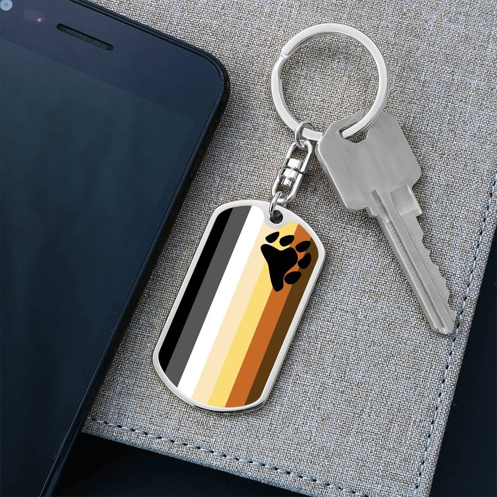 Gay Bear Pride Military Dog Tag Keychain asset_1012_transformation_2862_5057a3e2-c688-4fec-945a-10e4098f9399