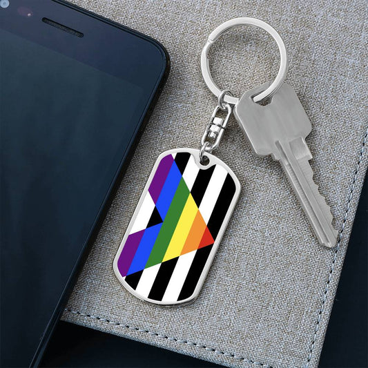 Straight Ally Pride Military Dog Tag Keychain asset_1012_transformation_2862_c074fa8a-8d8e-441c-9ccc-dda243435ee9