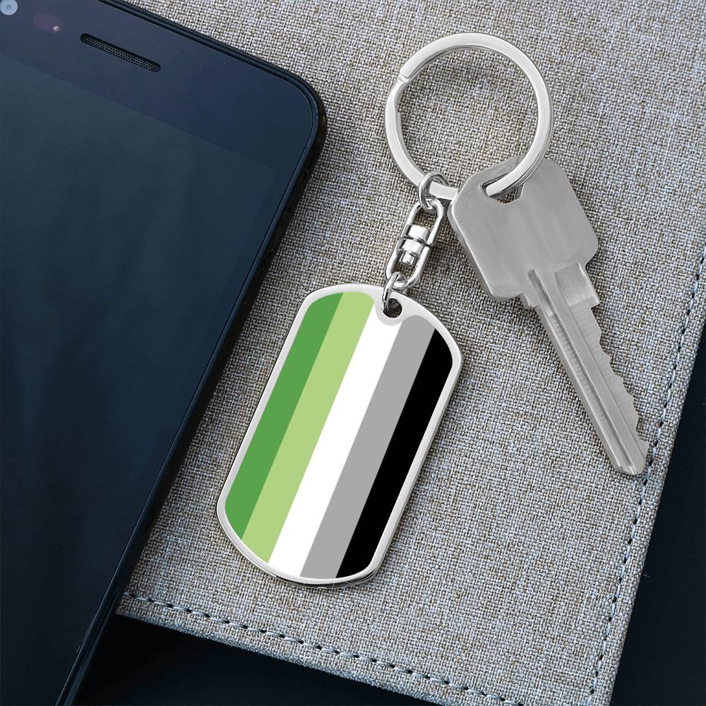 Aromantic Pride Military Dog Tag Keychain asset_1012_transformation_2862_e5faa36d-8ffb-4621-a780-08f1720e4b04