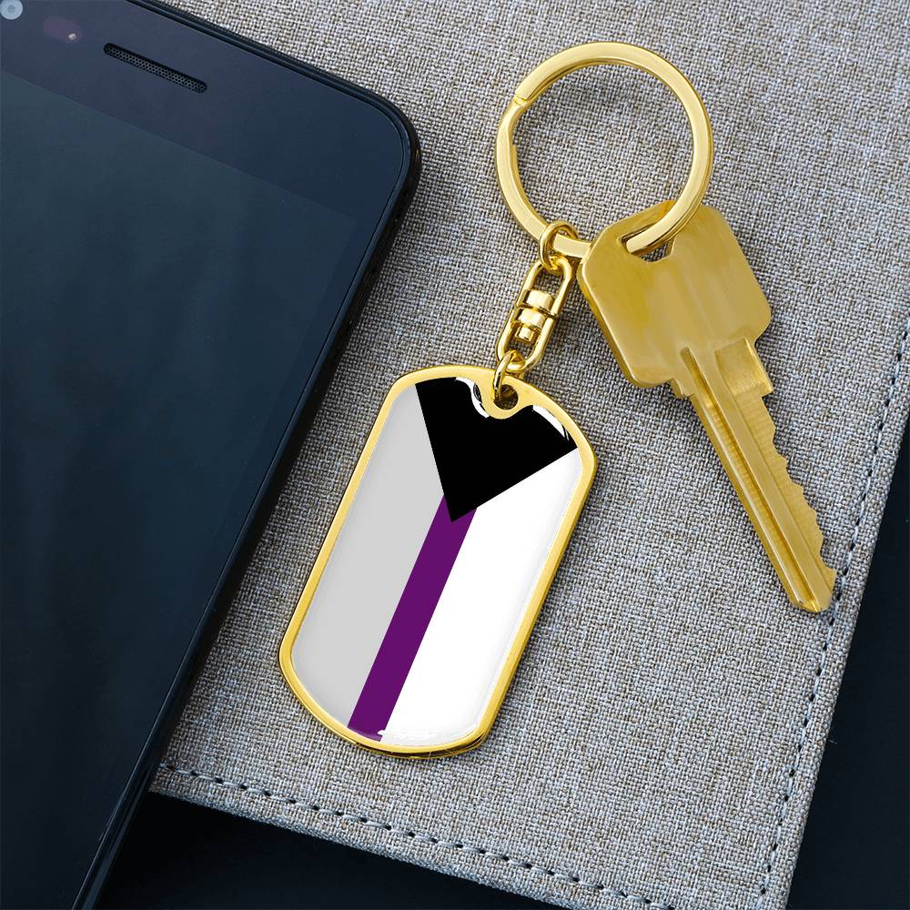 Demisexual Pride Military Dog Tag Keychain asset_1014_transformation_2870_e4e0c60a-02a2-4e8b-abf2-6b41047a269a