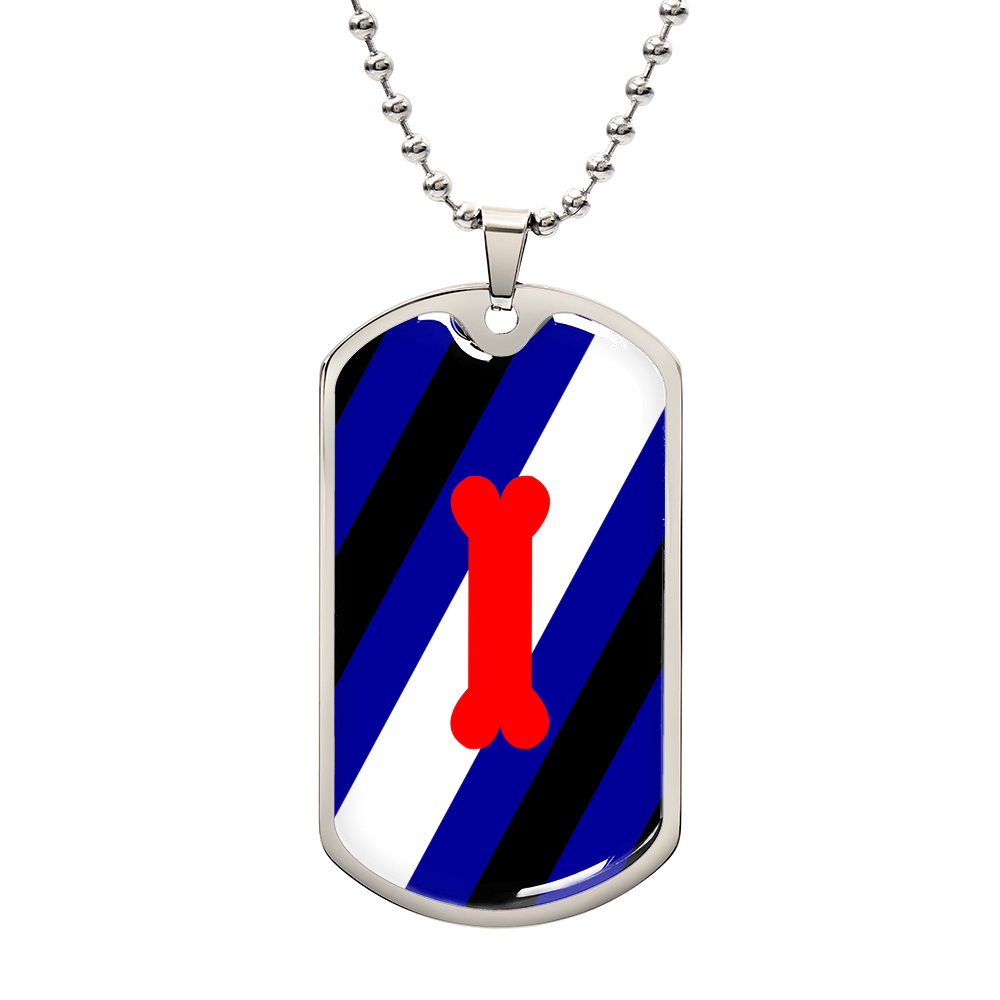 Puppy Pup Play Military Dog Tag Necklace Silver asset_134_transformation_356