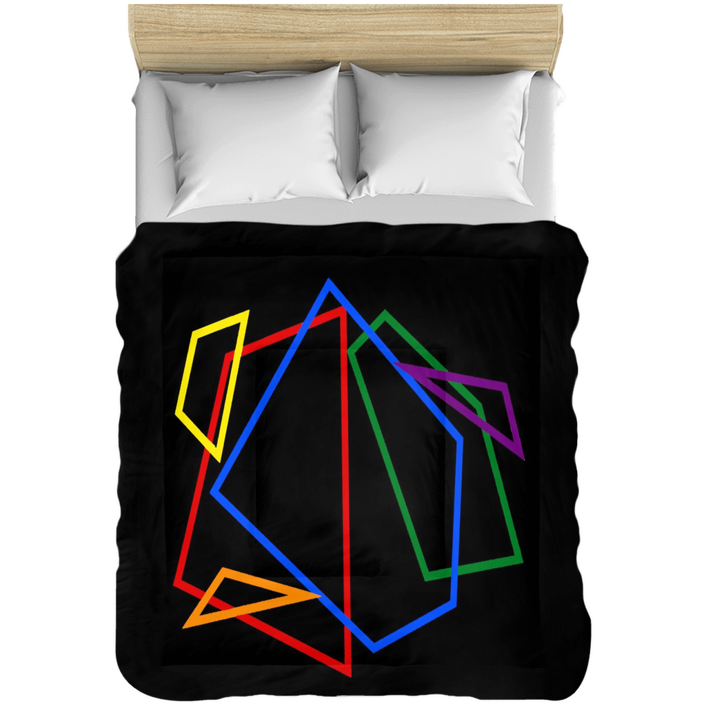 LGBTQ Pride Bedspread Comforter - Geo (4 Sizes Available) 88x88 inch - Queen Size Pride b569db51bfc08a75b9f402856150a3ff