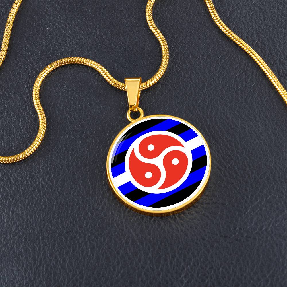 BDSM Symbol Circle Pendant Necklace bdsm-Circle-Pendant-Necklace-gold