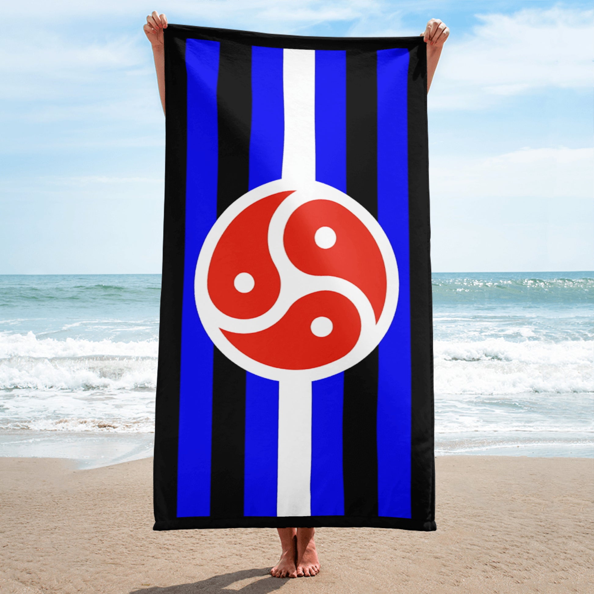 BDSM Pride Flag Beach Blanket Towel bdsm-Pride-Flag-Beach-Blanket-Towel-beach