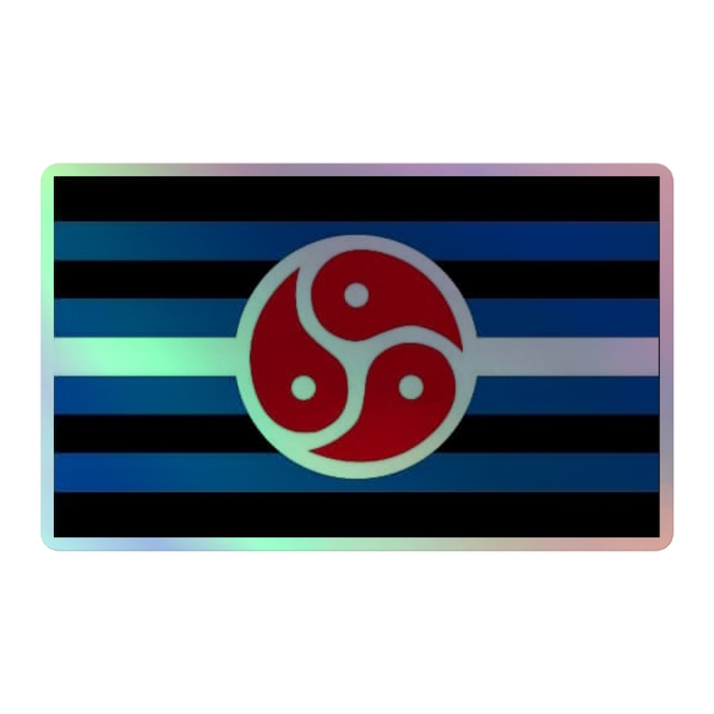 BDSM Pride Flag Holographic Sticker 5.5″ bdsm-pride-flag-holographic-sticker-5in-front