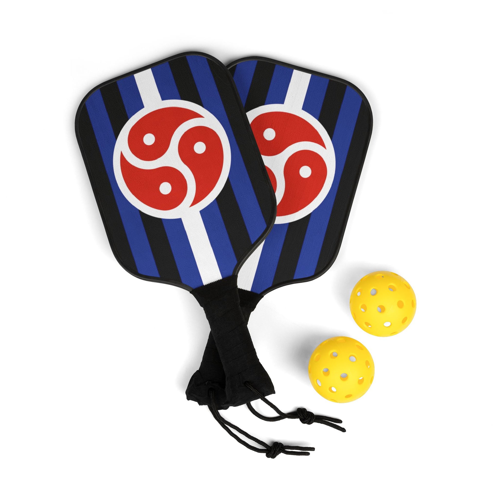 BDSM Pride Pickleball Paddle Set with Balls 7.5'' × 15.5'' bdsm-pride-pickleball-paddle-set-with-balls-front