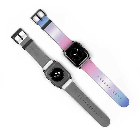 Bigender Pride Apple Watch Band Strap In Ombre front and back