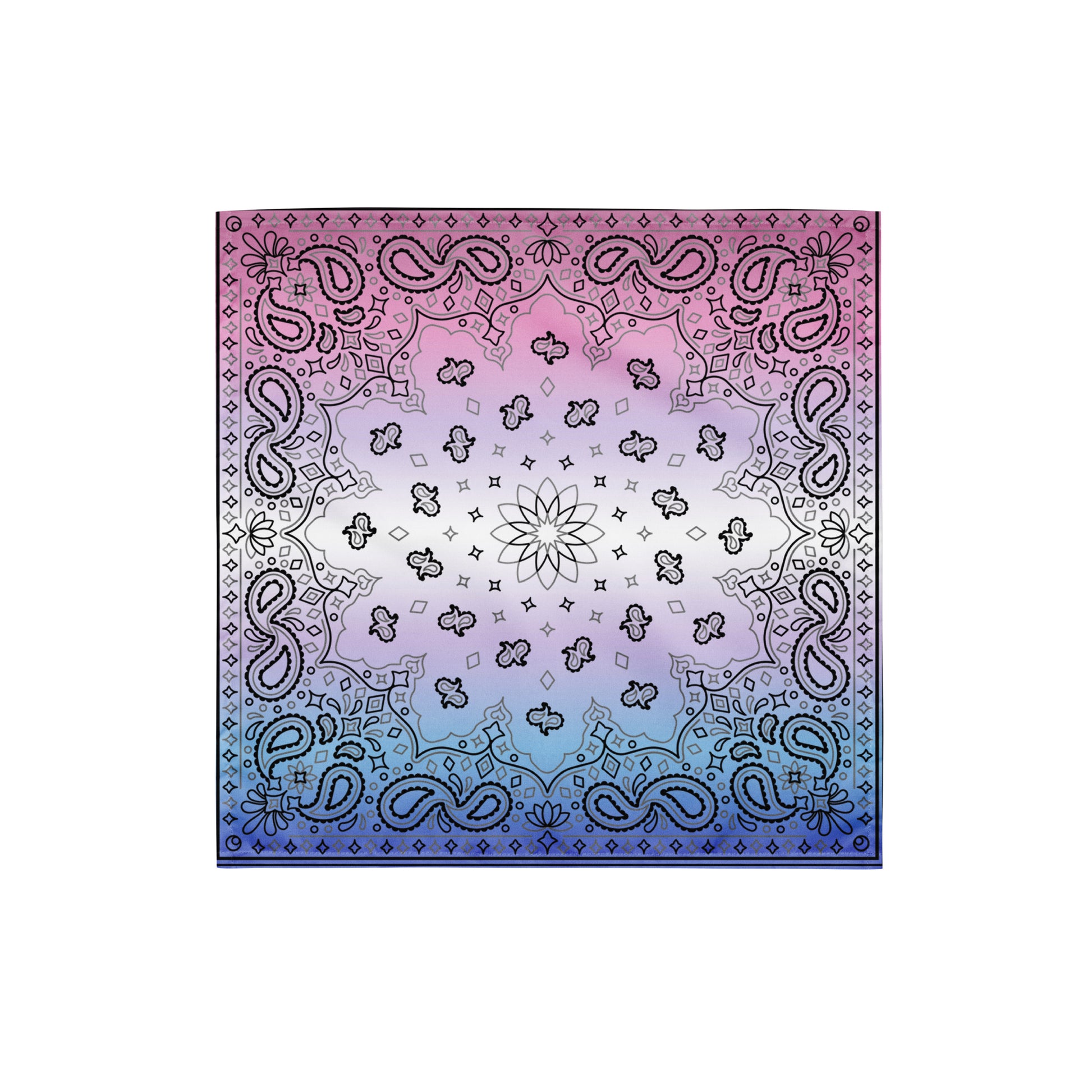 Bigender Pride Paisley Bandana S Bigender bigender-pride-bandana-small Bandana