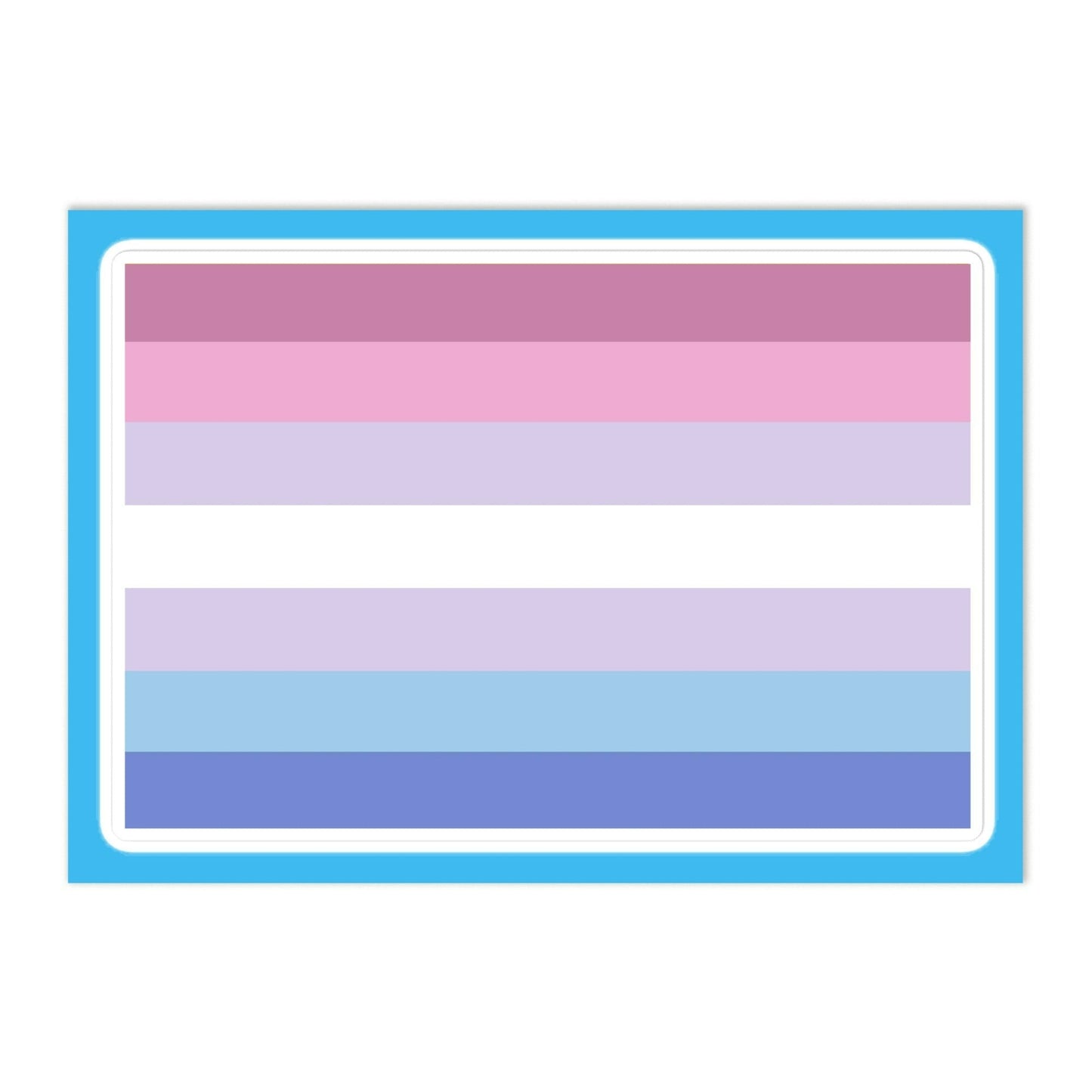 Bigender Pride Flag Large Sheet Sticker Bigender bigender-pride-flag-large-sheet-sticker-front Stickers