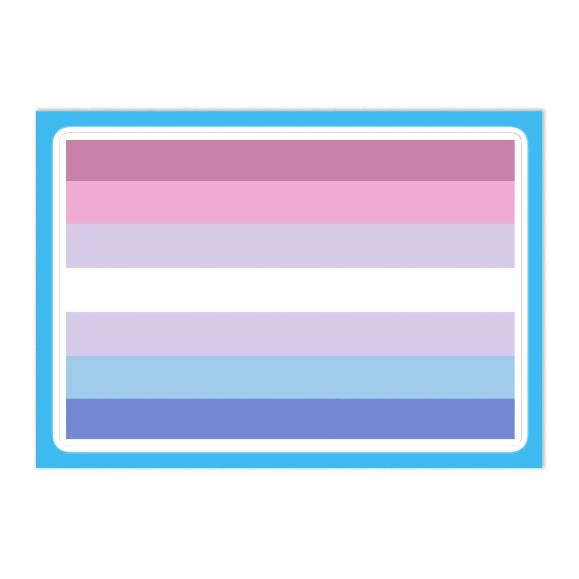 Bigender Pride Flag Large Sheet Sticker Bigender bigender-pride-flag-large-sheet-sticker-front Stickers