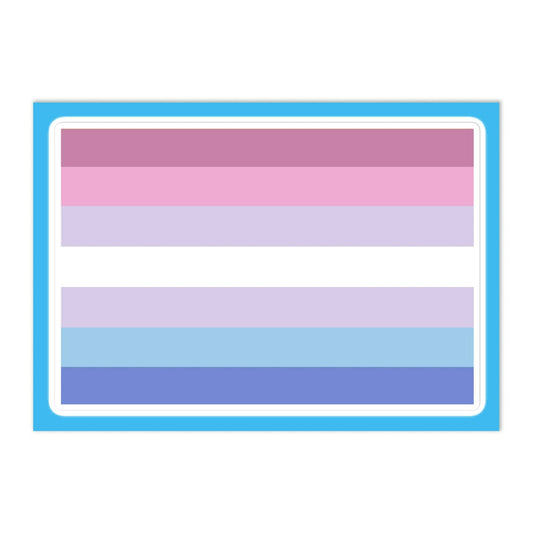 Bigender Pride Flag Large Sheet Sticker Bigender kiss-cut-sticker-sheet-white-front-655cb9f524667