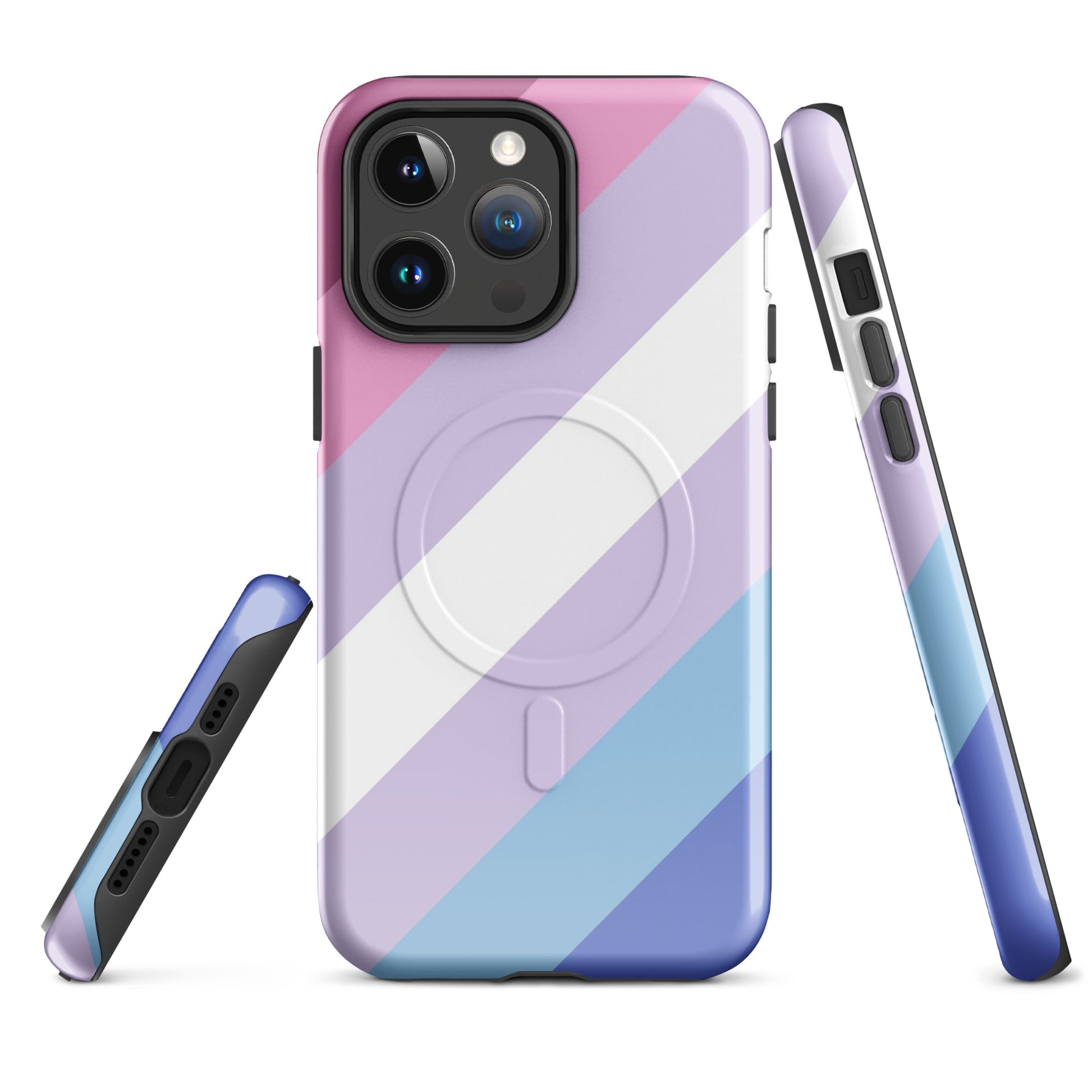 Bigender Pride MagSafe® Tough Phone Case for Apple iPhone® iPhone 14 Pro Max Bigender bigender-pride-magsafe_-tough-phone-case-for-apple-iphone_-14-pro-max-front
