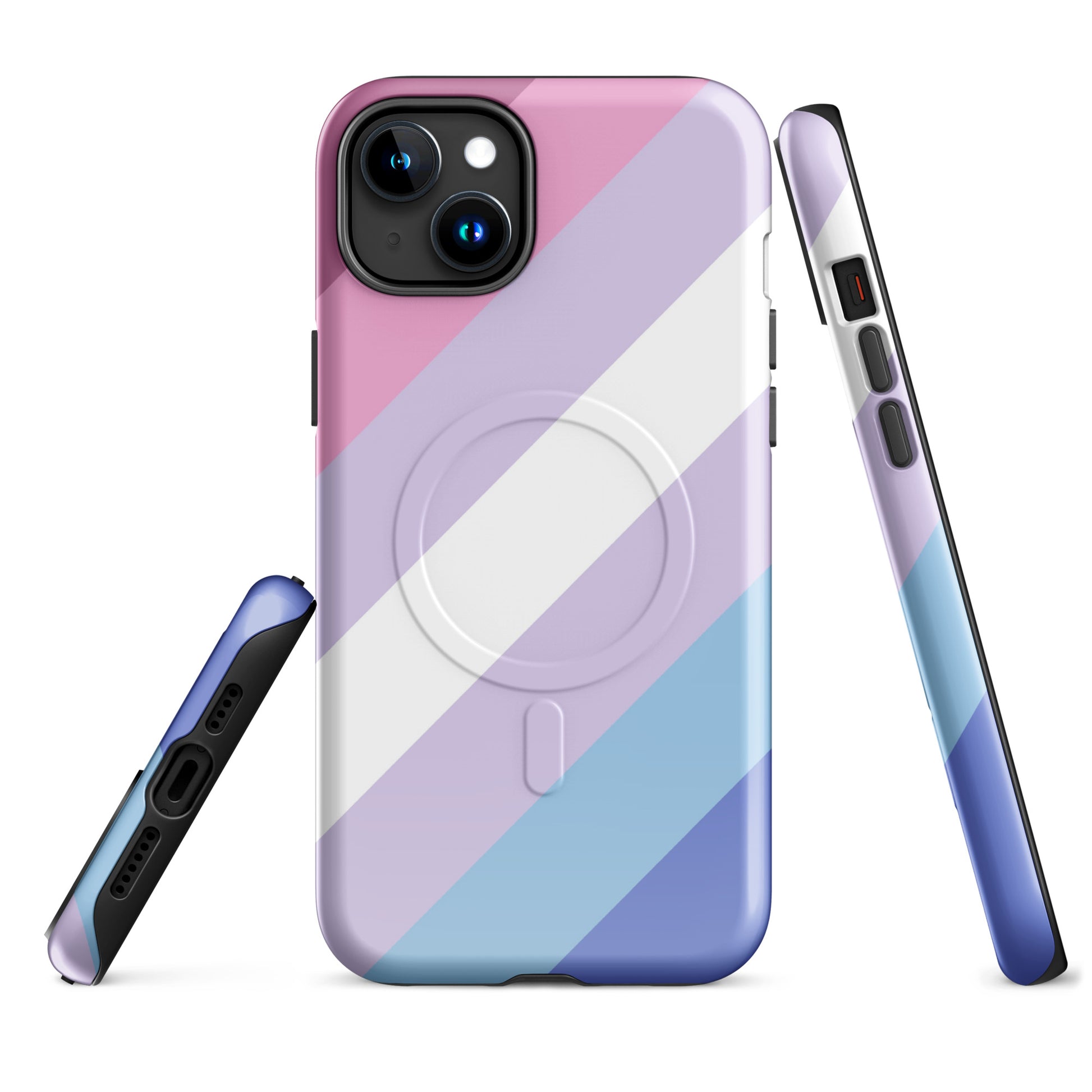 Bigender Pride MagSafe® Tough Phone Case for Apple iPhone® iPhone 15 Plus Bigender bigender-pride-magsafe_-tough-phone-case-for-apple-iphone_-15-plus-front