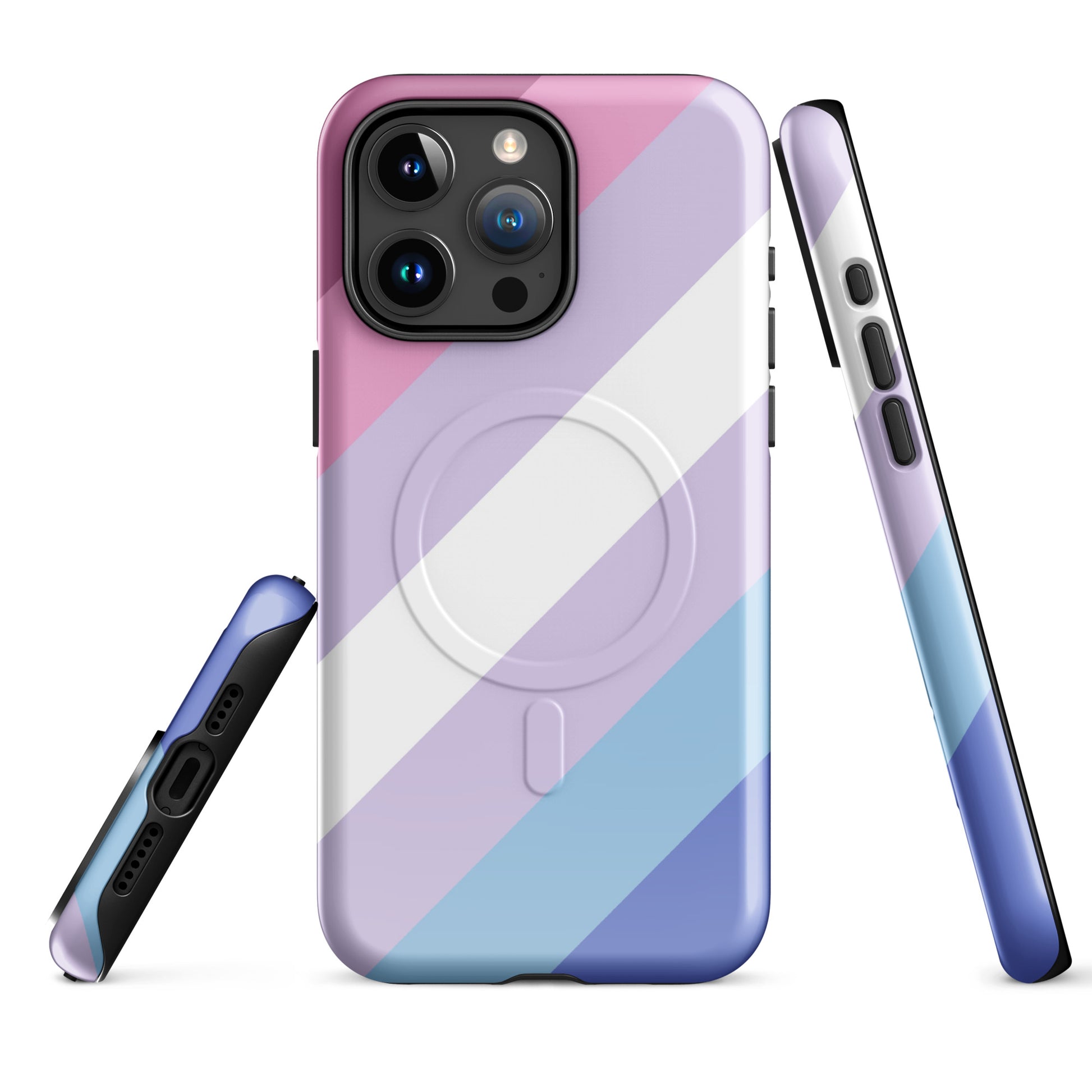 Bigender Pride MagSafe® Tough Phone Case for Apple iPhone® iPhone 15 Pro Max Bigender bigender-pride-magsafe_-tough-phone-case-for-apple-iphone_-15-pro-max-front
