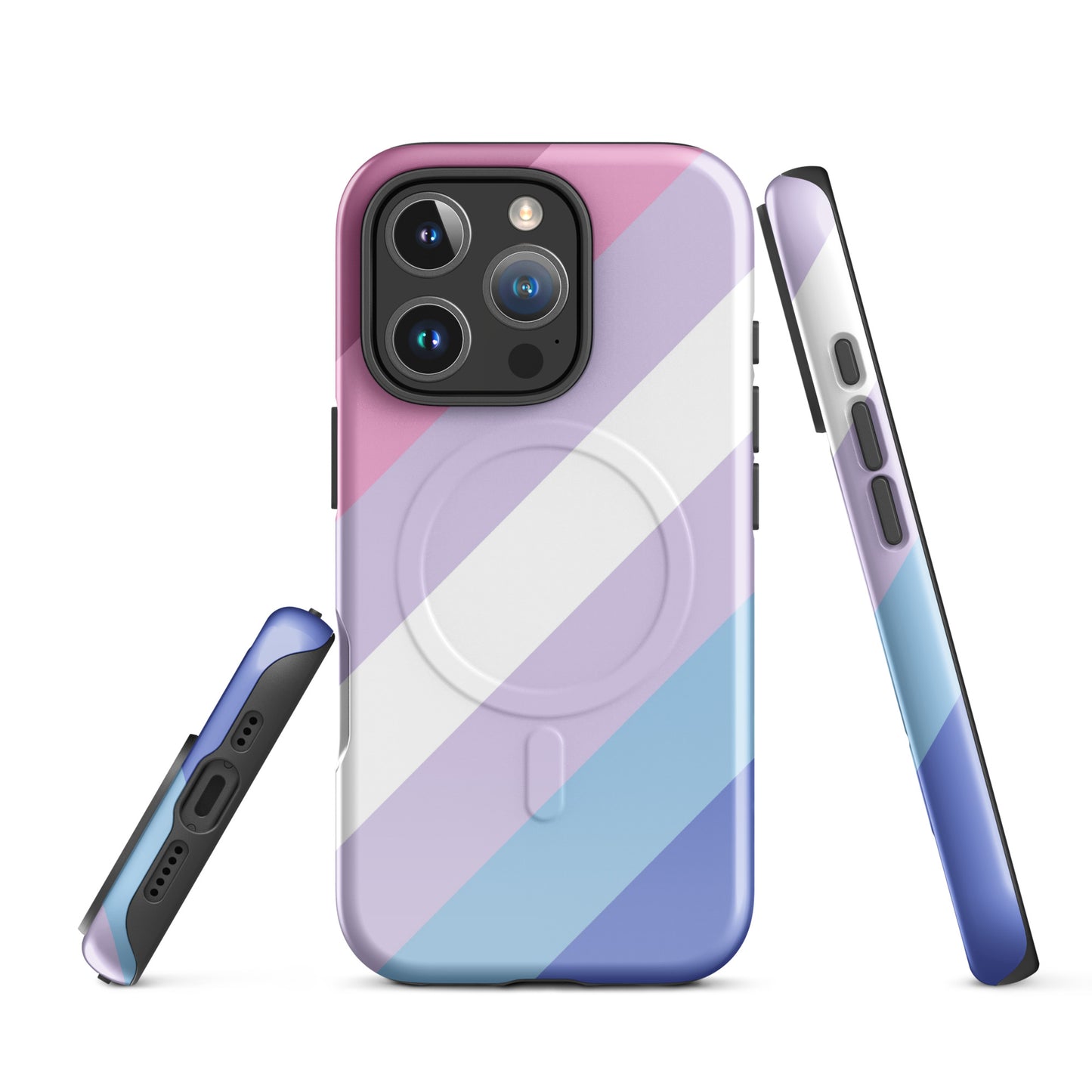 Bigender Pride MagSafe® Tough Phone Case for Apple iPhone® iPhone 16 Pro Bigender bigender-pride-magsafe_-tough-phone-case-for-apple-iphone_-16-pro-front