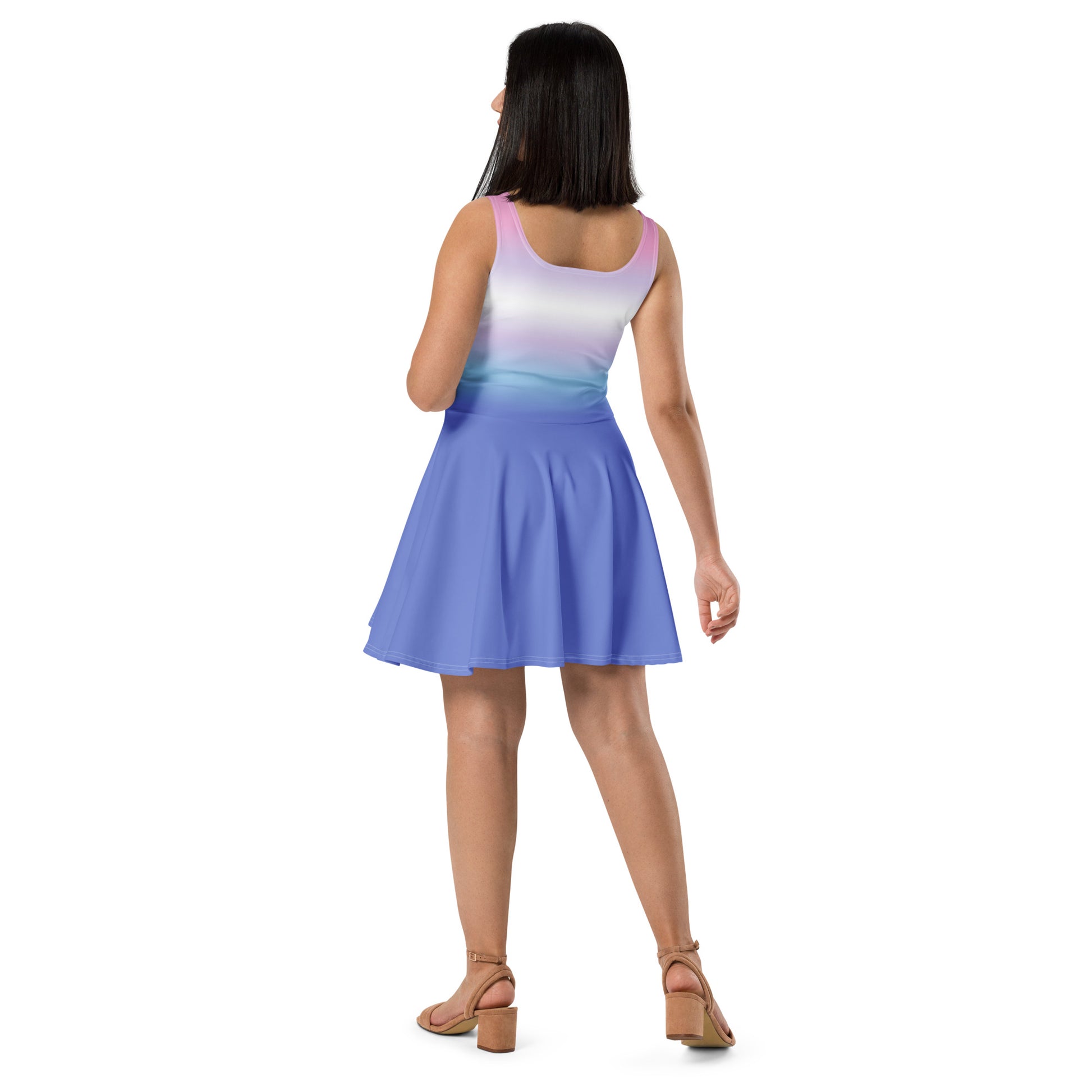 Bigender Skater Dress bigender-skater-dress-back-lifestyle