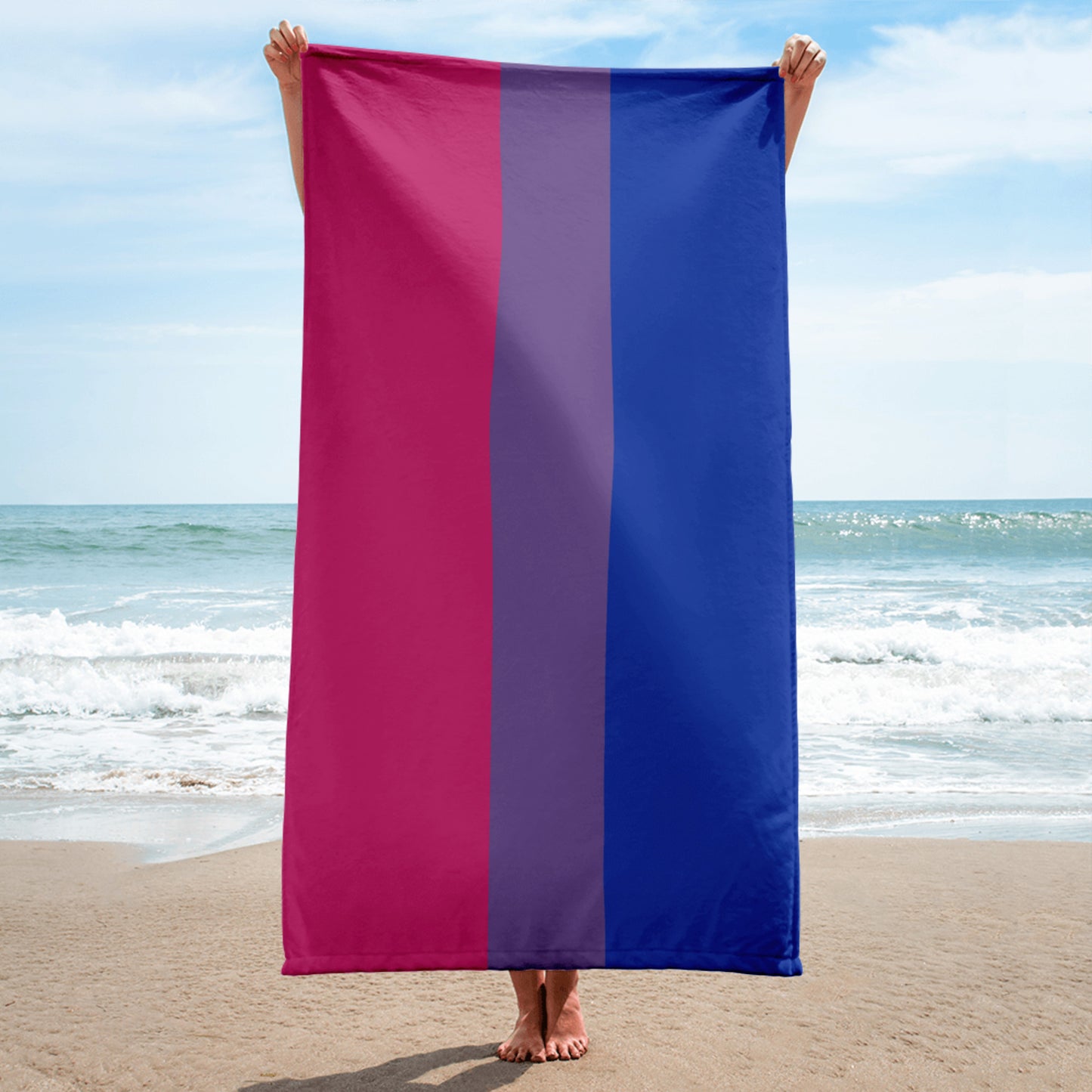 Bisexual Bi Pride Flag Beach Blanket Towel bisexual-bi-Pride-Flag-Beach-Blanket-Towel-beach