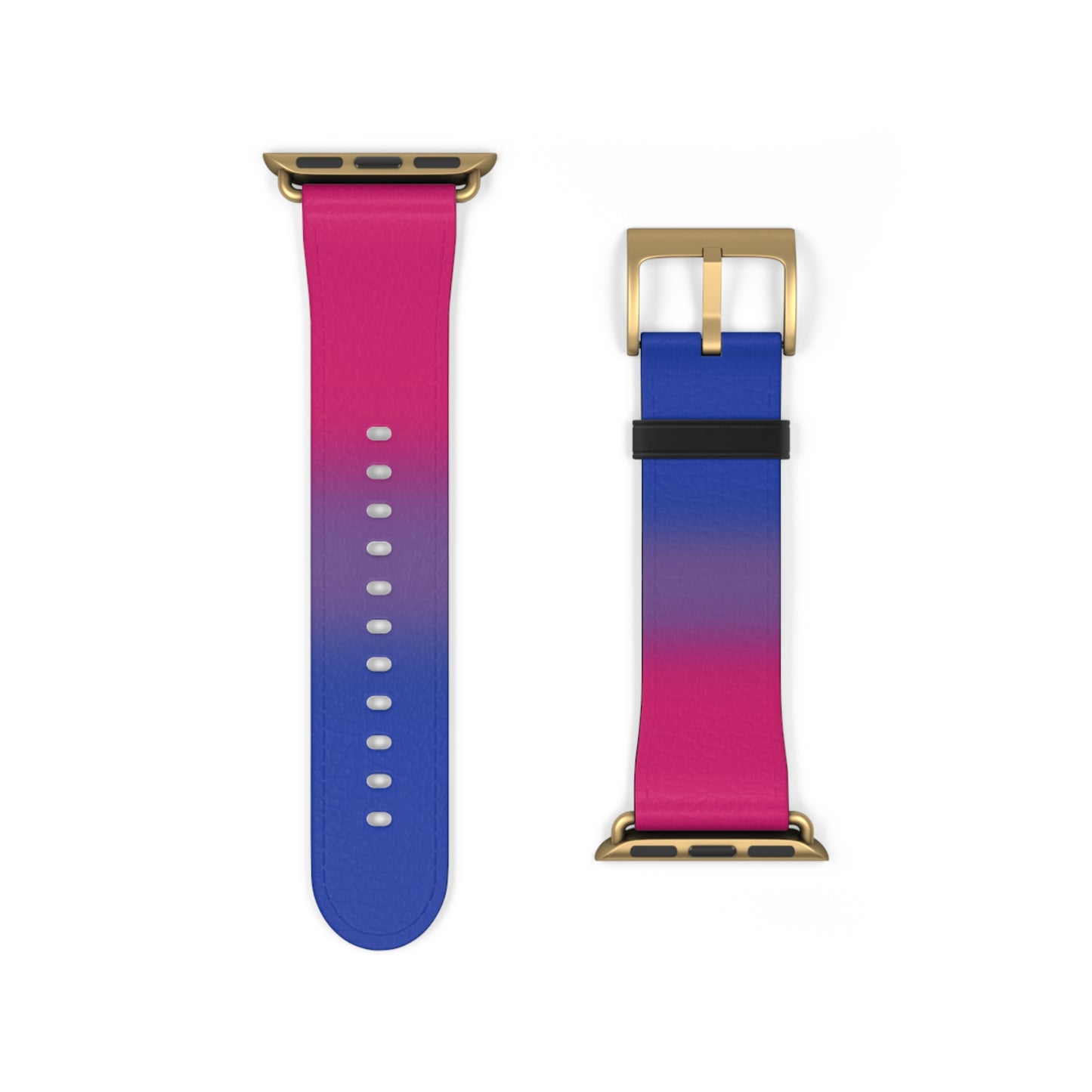 Bisexual Bi Pride Apple Watch Band Strap In Ombre 38 - 41 mm Gold Matte 