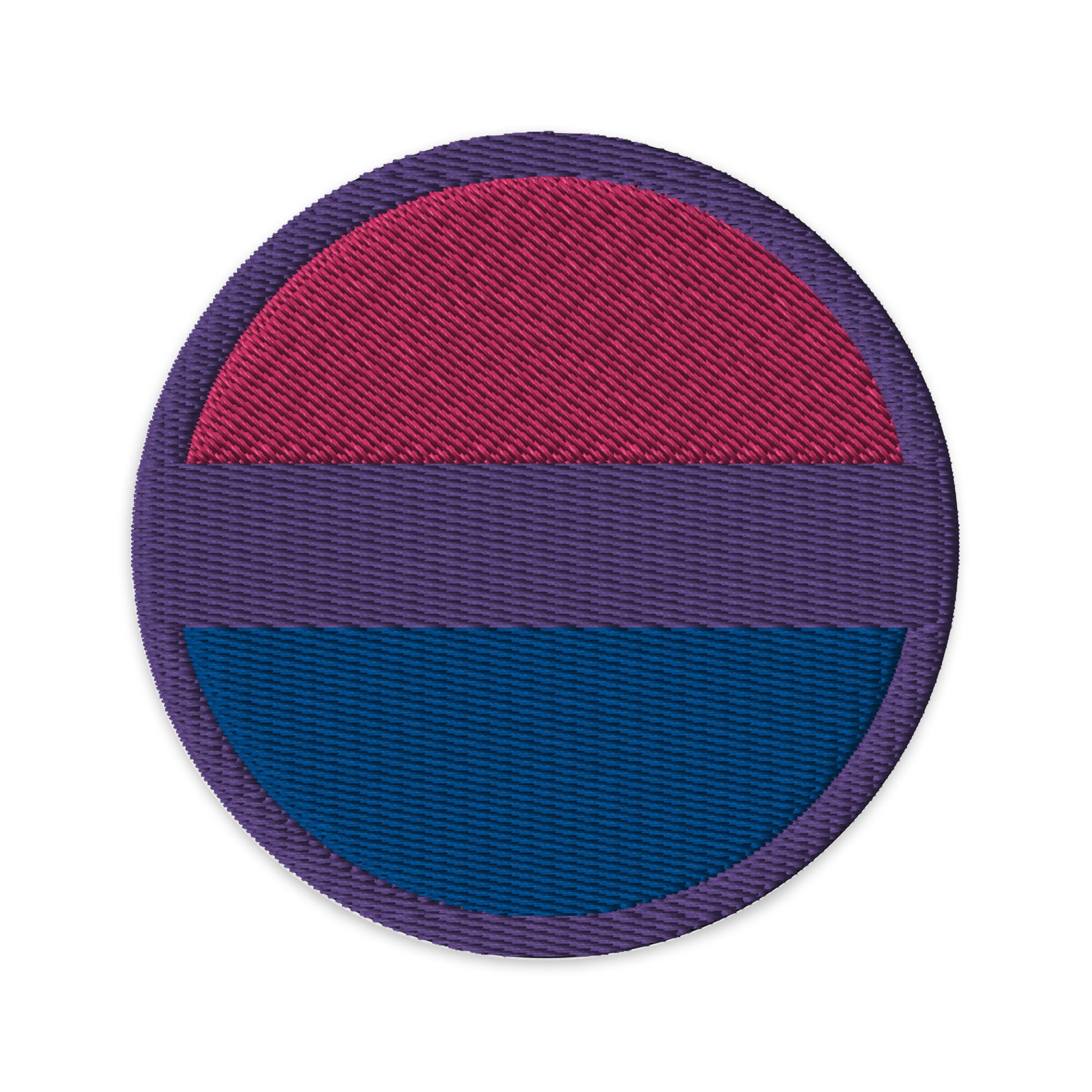 Bisexual Bi Pride Circle Embroidered Patch Bisexual bisexual-bi-pride-circle-embroidered-patch-3-in-front