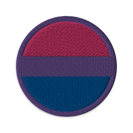 Bisexual Bi Pride Circle Embroidered Patch Bisexual bisexual-bi-pride-circle-embroidered-patch-3-in-front