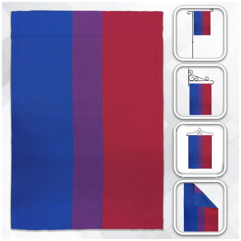 Bisexual Bi Pride Garden Flag 12x18in bisexual-bi-pride-garden-flag-12x18in-detail Garden Flag