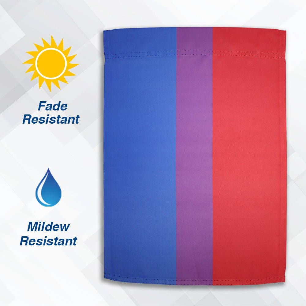 Bisexual Bi Pride Garden Flag 12x18in bisexual-bi-pride-garden-flag-12x18in-details Garden Flag
