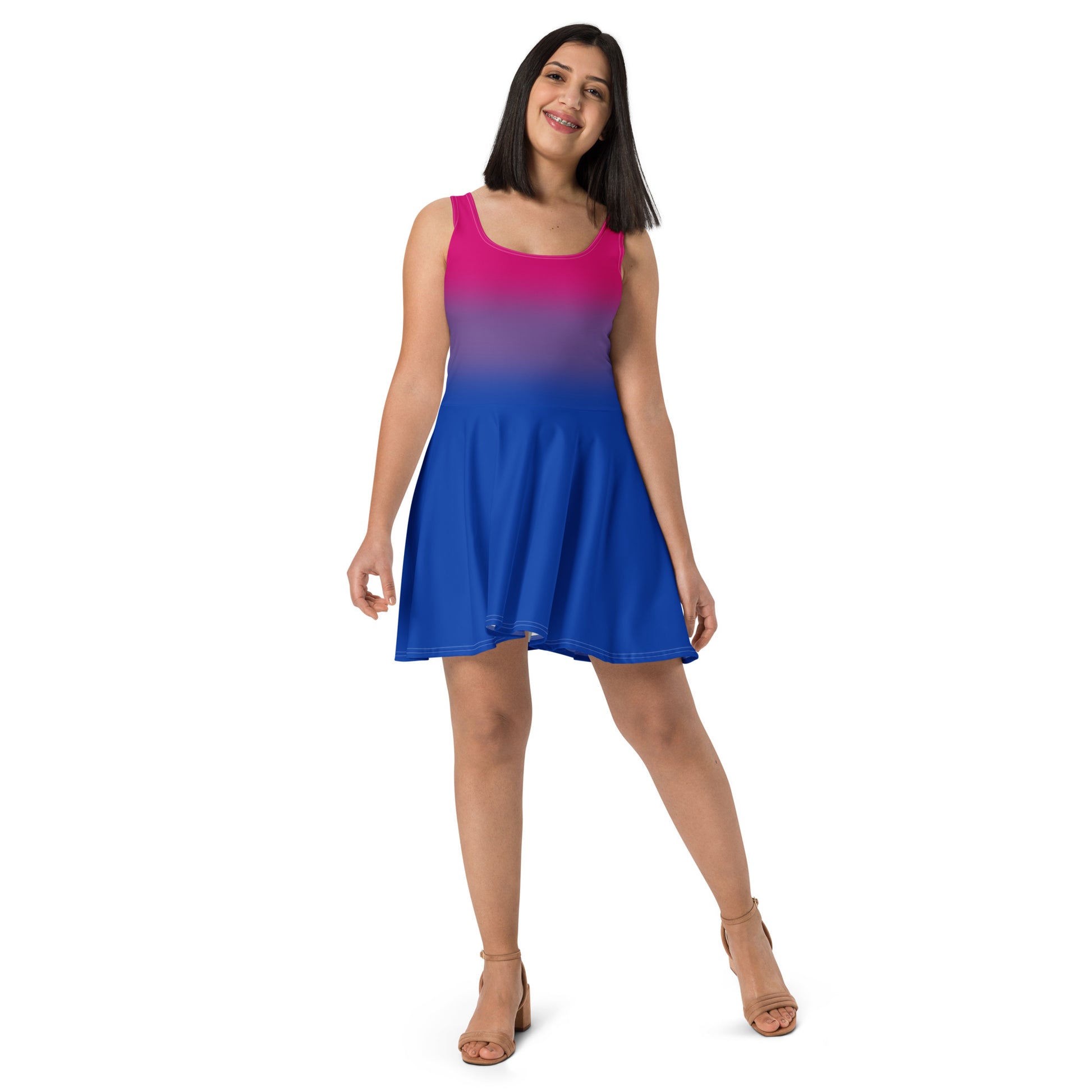 Bisexual Bi Skater Dress bisexual-bi-skater-dress-front-lifestyle
