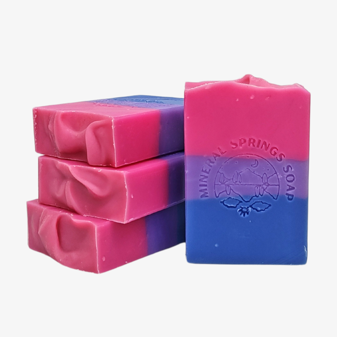 Bisexual Pride Handcrafted Soap - Wild Berry Medley bisexual-pride-handcrafted-soap-wild-berry-medley