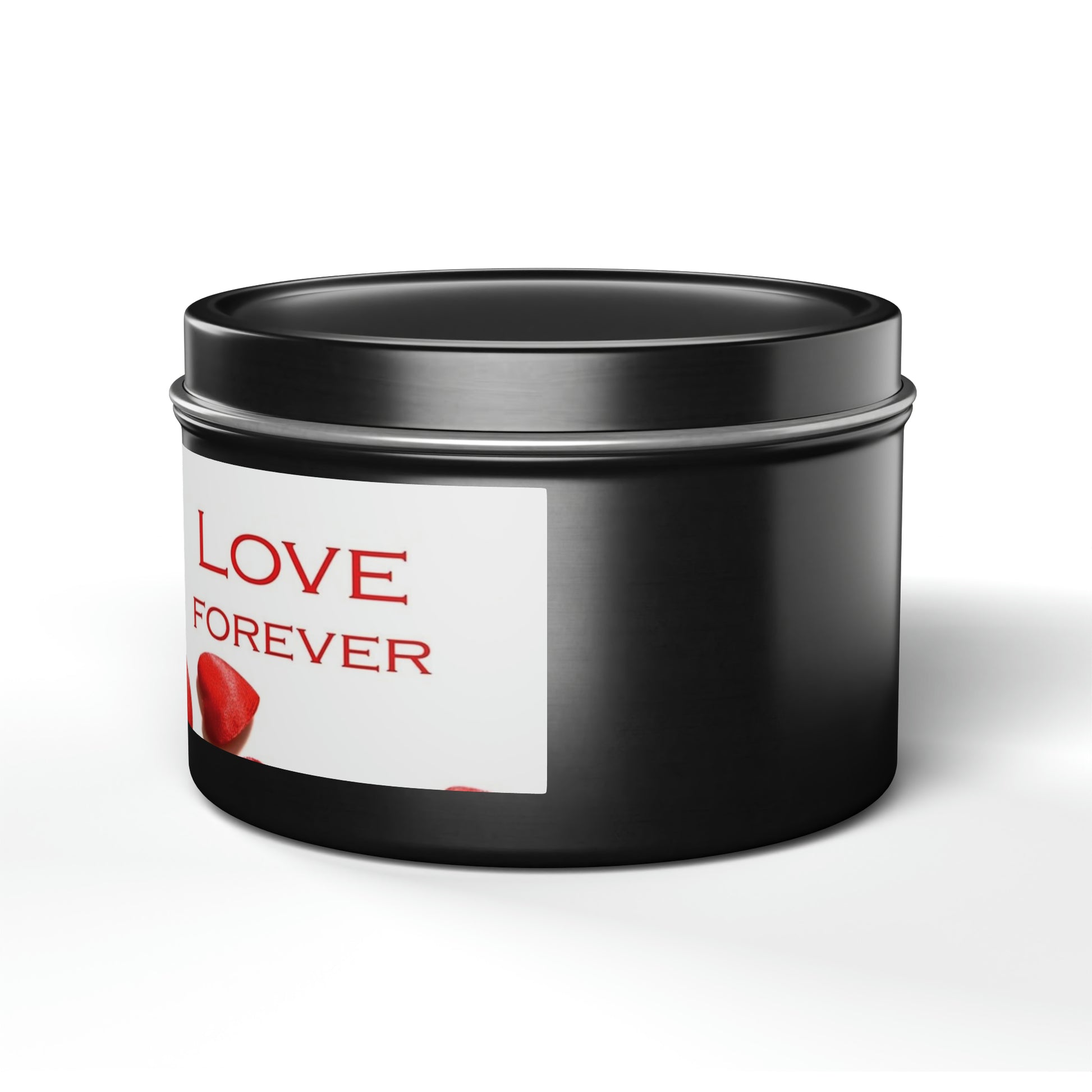 Gift Tin Scented Candles Love Forever black-gift-tin-candles-love-forever-8oz-left