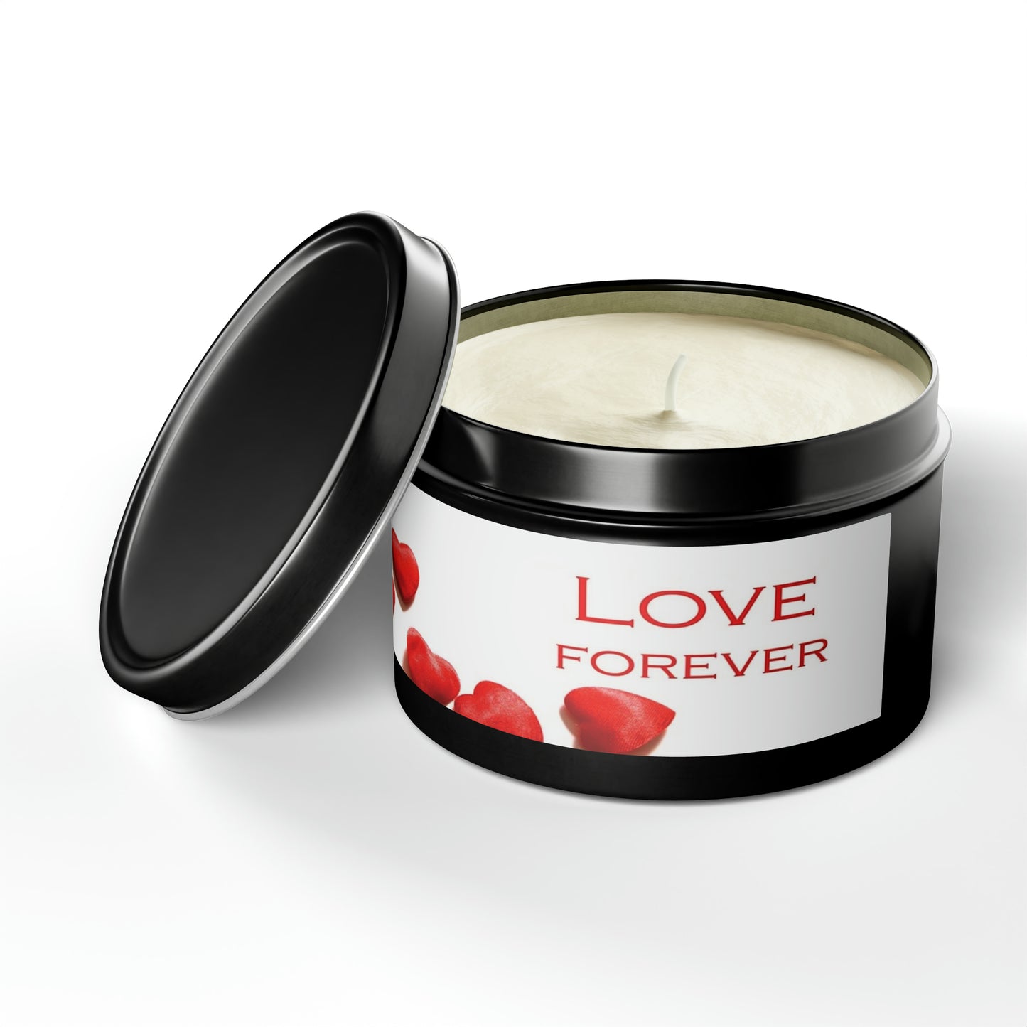 Gift Tin Scented Candles Love Forever black-gift-tin-candles-love-forever-8oz-lifestyle