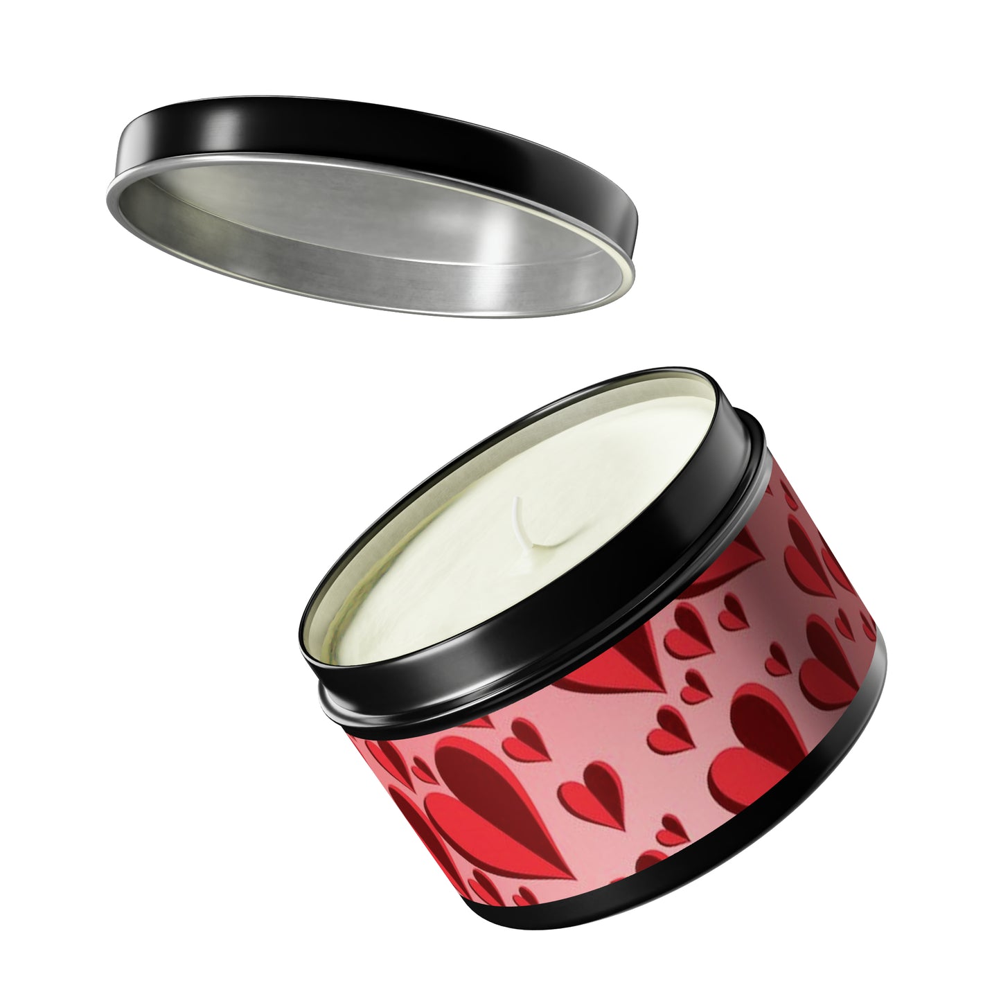 Gift Tin Scented Candle Red Hearts black-gift-tin-scented-candle-red-hearts-valentines-day-scented-8oz-lifestyle-2