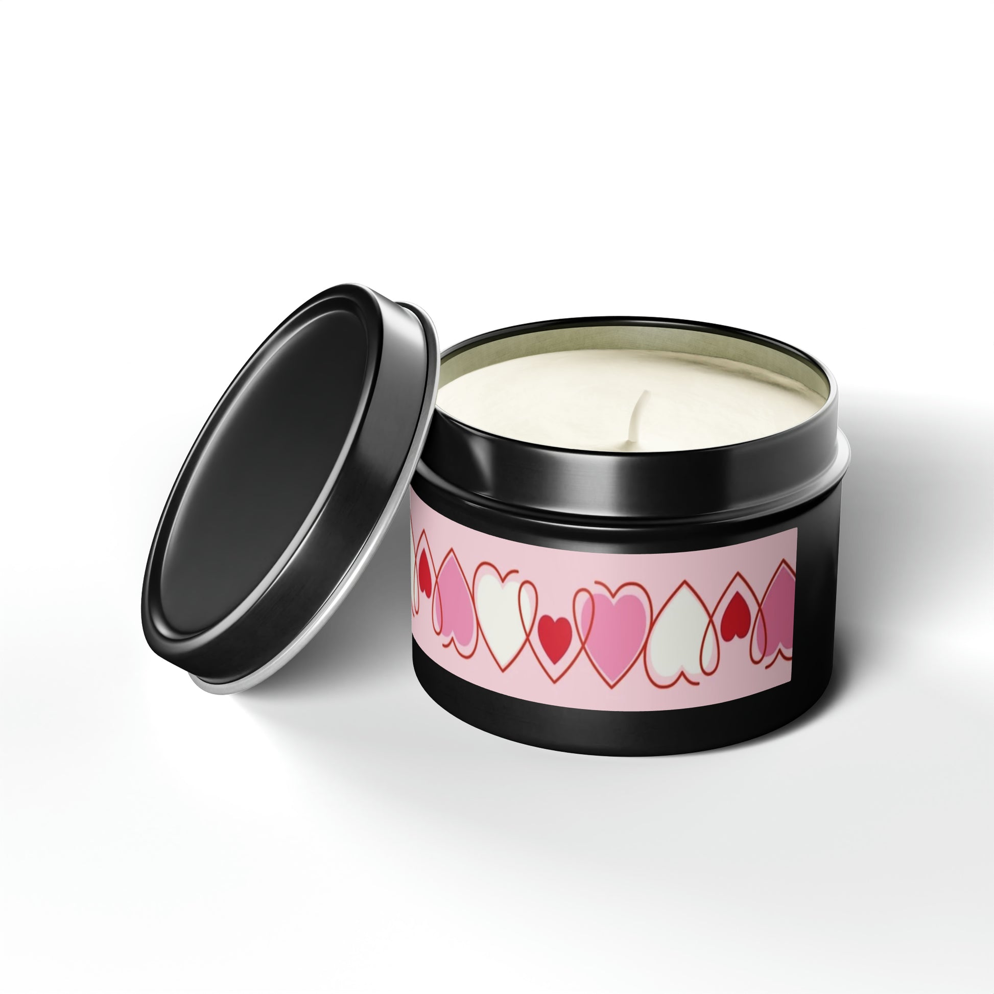 Gift Tin Scented Candles Pink Red Hearts black-gift-tin-scented-candles-pink-red-hearts-4oz-lifestyle