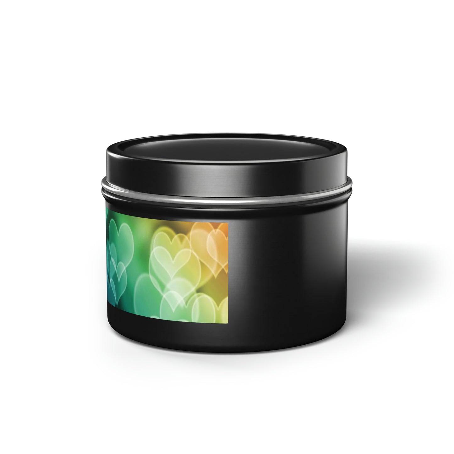 LGBTQ Pride Hearts Gift Scented Tin Candles black-lgbtq-pride-hearts-gift-scented-tin-candles-4oz-left