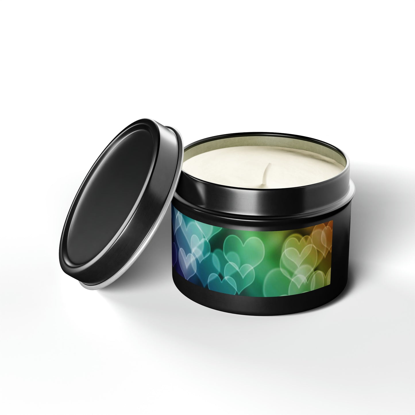 LGBTQ Pride Hearts Gift Scented Tin Candles black-lgbtq-pride-hearts-gift-scented-tin-candles-4oz-lifestyle