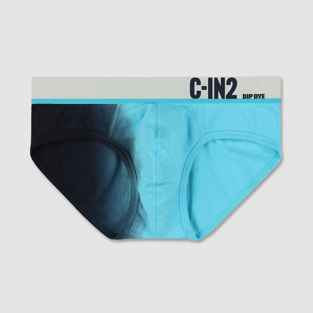 Blue underwear with 'C-IN2' branding on a light gray background