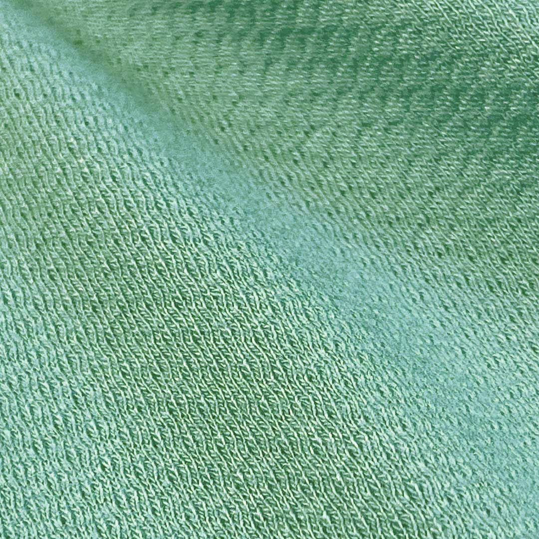 Close-up of green fabric texture