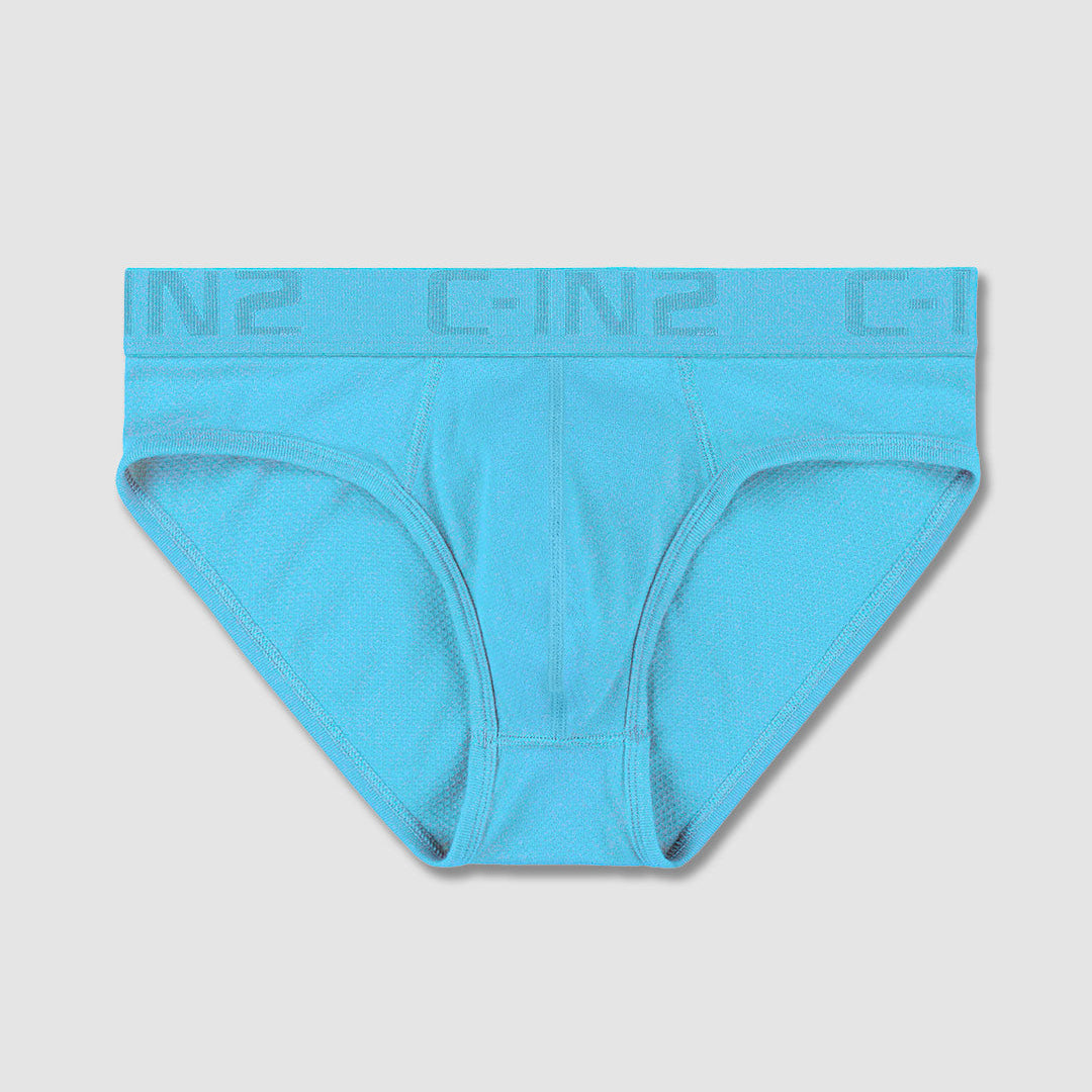 Blue underwear with a C-IN2 brand logo on a light gray background