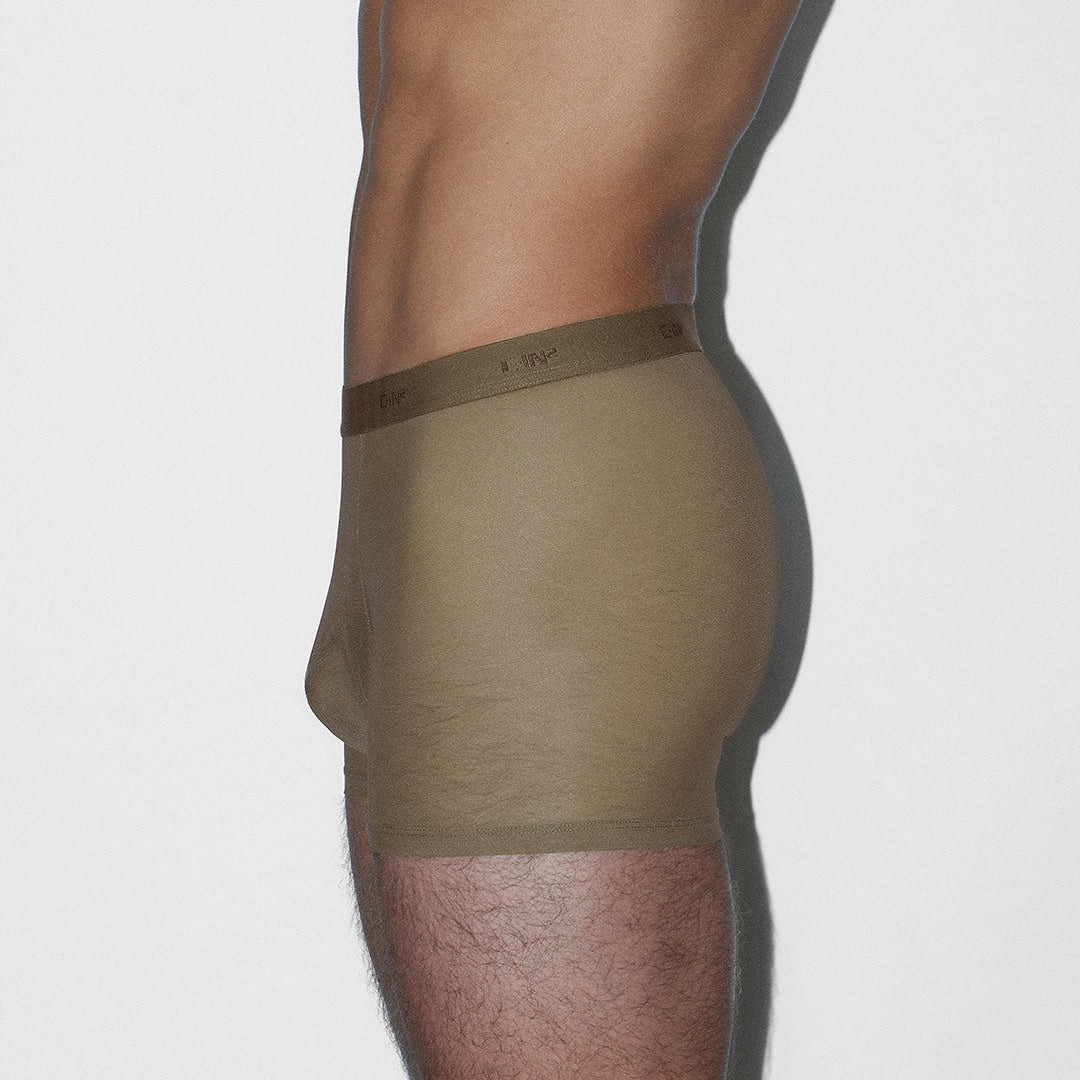 C-IN2 - Sheer Boxer Brief Dark Nude