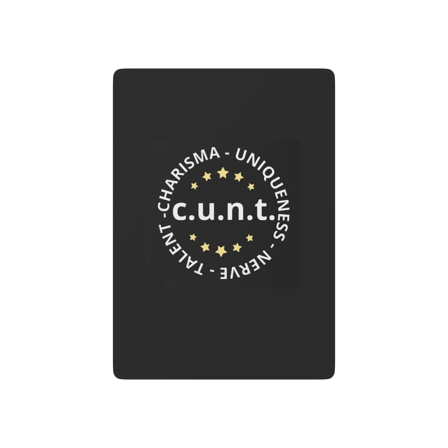 Charisma Uniqueness Nerve and Talent Poker Playing Cards 2.5" x 3.5" White Semi Glossy charisma-uniqueness-nerve-and-talent-poker-playing-cards-detail