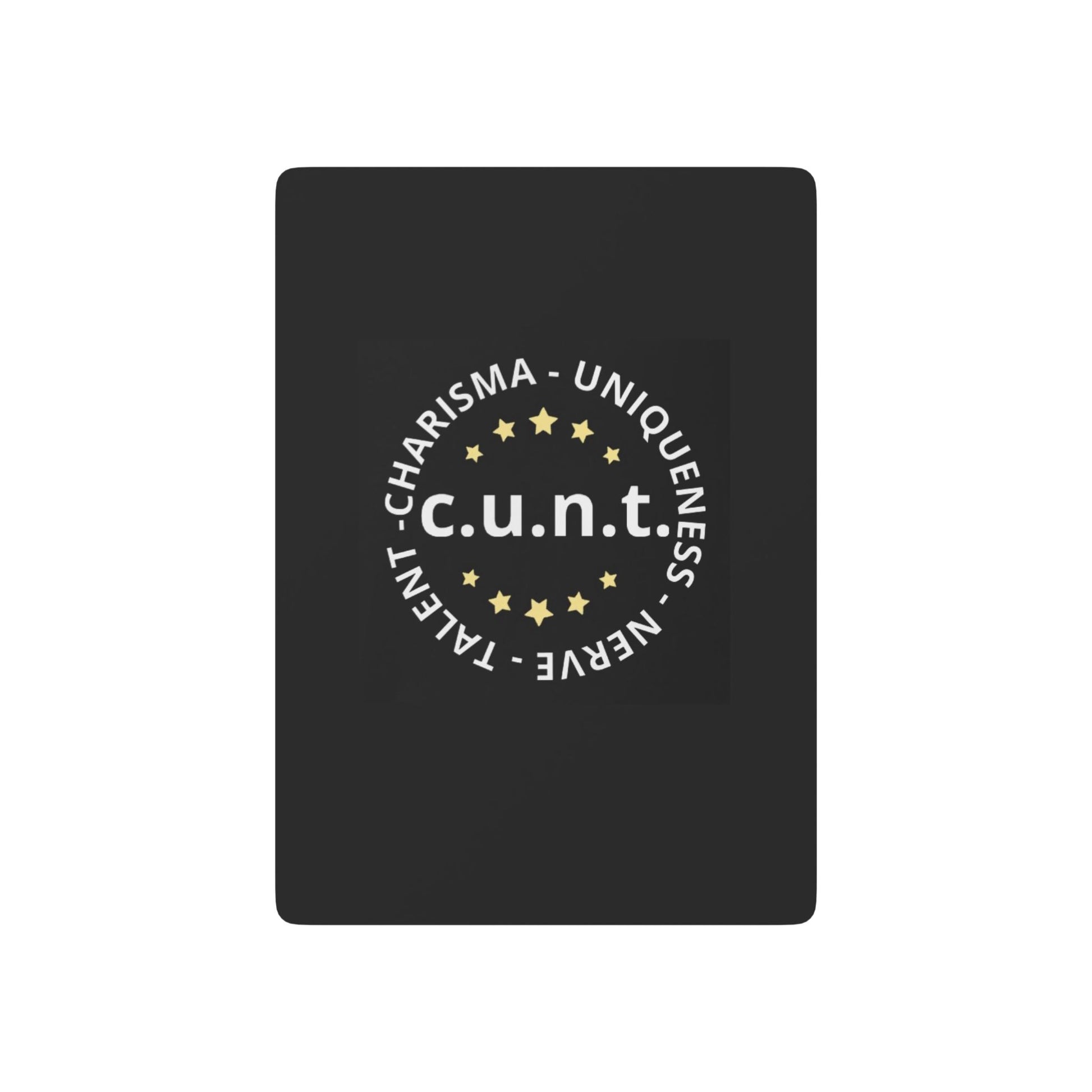 Charisma Uniqueness Nerve and Talent Poker Playing Cards 2.5" x 3.5" White Semi Glossy charisma-uniqueness-nerve-and-talent-poker-playing-cards-detail