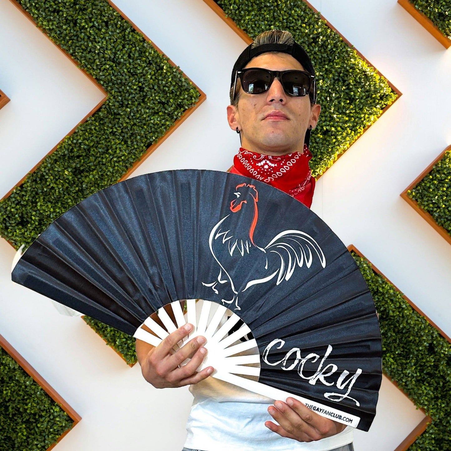 Clack Hand Fan - Cocky clack-hand-fan-cocky-the-gay-fan-club-lifestyle