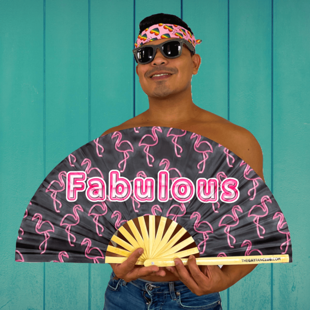 Clack Hand Fan - Fabulous Flamingo clack-hand-fan-fabulous-flamingo-lifestyle Hand Fan